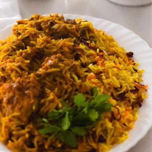 Lamb Biryani.